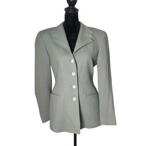 Vintage  Bicci Florine Watcher Blazer Womens‎ 4 Wool Mother Of Pearl Buttons